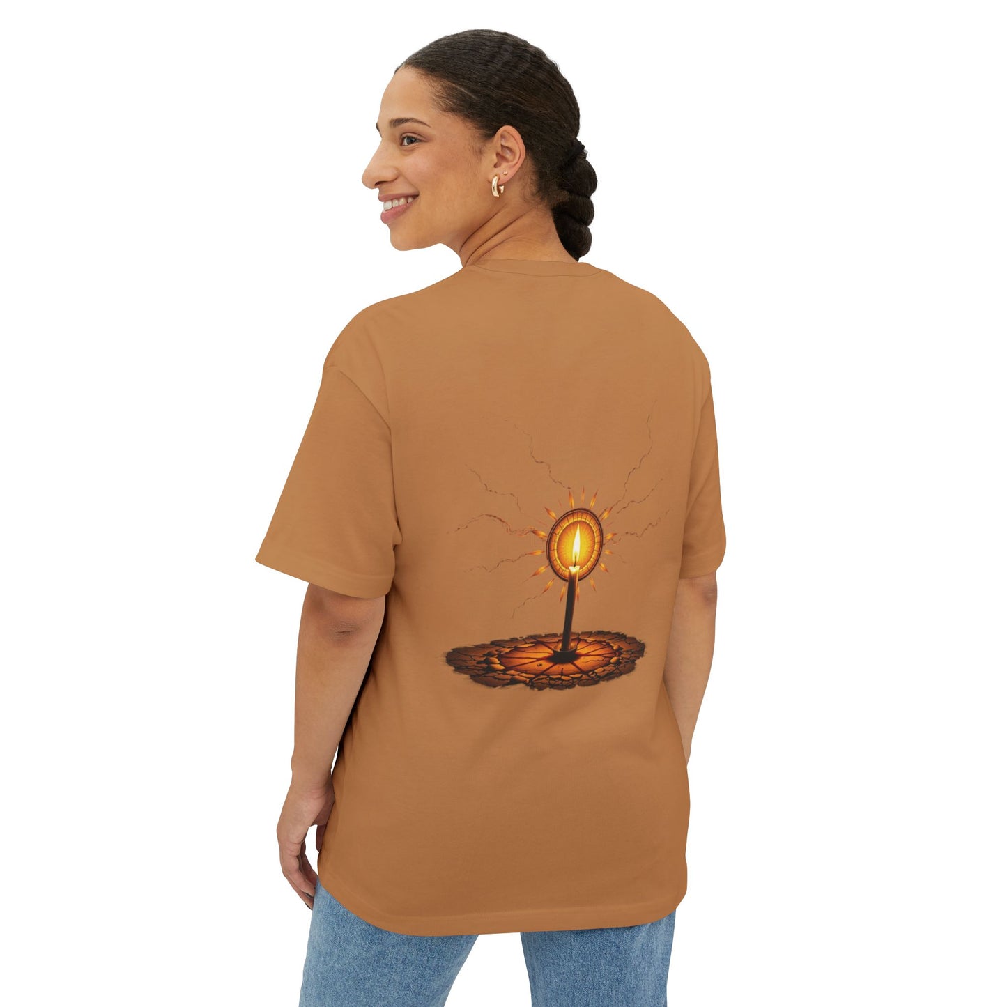 CANDLELIGHT CONFESSION — Unisex Oversized Boxy Tee